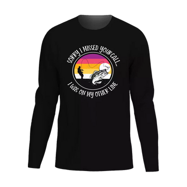 I Was On Another Line Men Long Sleeve Shirt